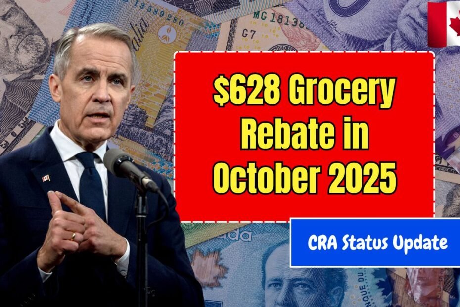 $628 Grocery Rebate in October 2025 – Check Eligibility, Payment Date, and CRA Status Update