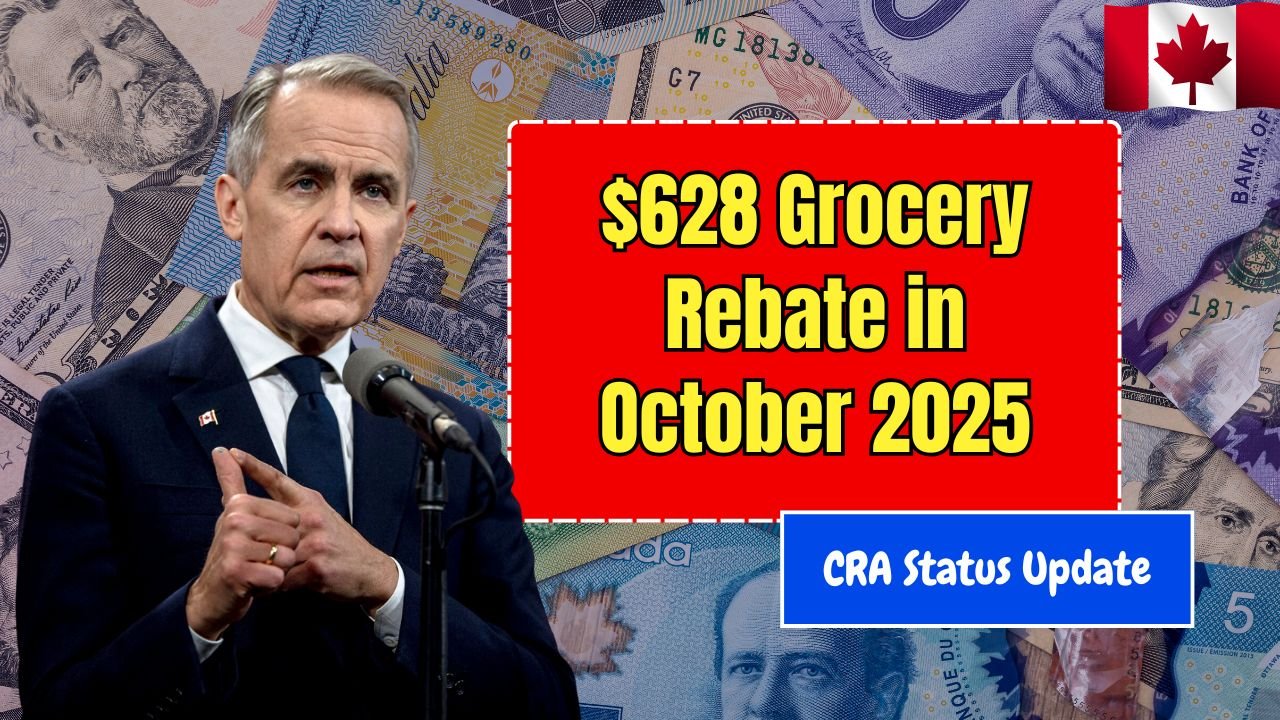 $628 Grocery Rebate in October 2025 – Check Eligibility, Payment Date, and CRA Status Update