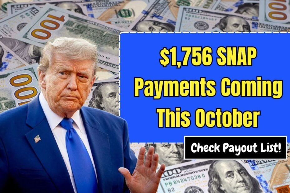 $1,756 SNAP Payments Coming This October – Check If You’re on the Payout List!