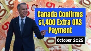 Canada Confirms $1,400 Extra OAS Payment for October 2025 – Here’s How to Claim It!