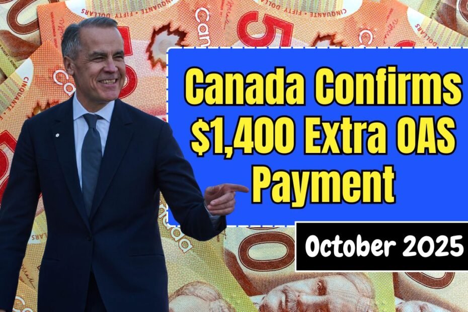 Canada Confirms $1,400 Extra OAS Payment for October 2025 – Here’s How to Claim It!