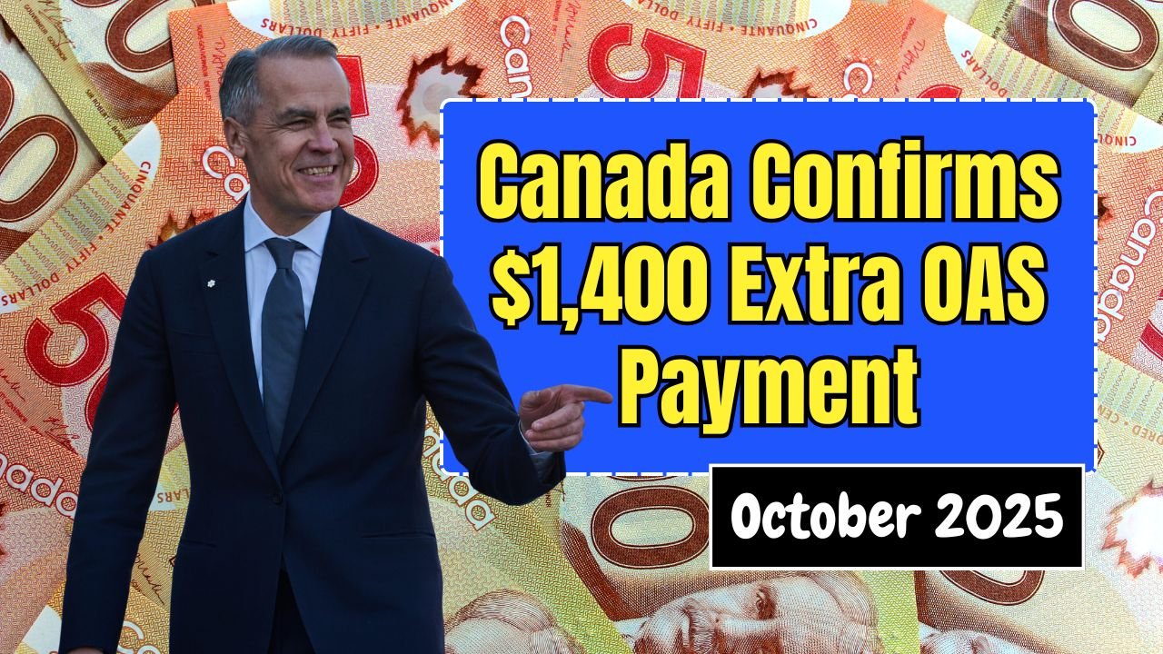 Canada Confirms $1,400 Extra OAS Payment for October 2025 – Here’s How to Claim It!