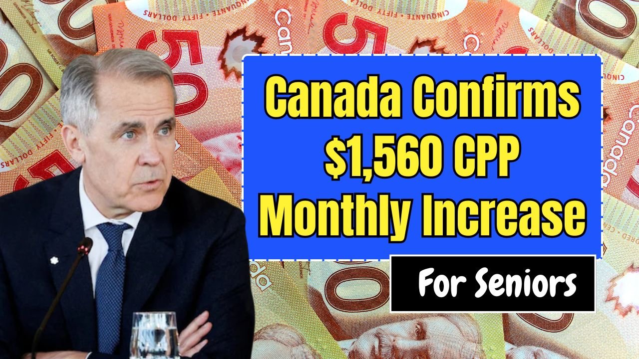 Canada Confirms $1,560 CPP Monthly Increase for Seniors in October 2025