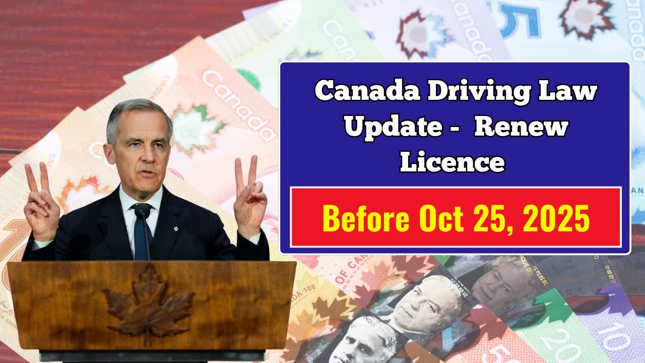 Canada Driving Law Update – Urgent Warning for Seniors to Renew Licence Before Oct 25, 2025