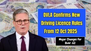DVLA Confirms New Driving Licence Rules From 12 Oct 2025 – Major Changes For Over-62 Drivers